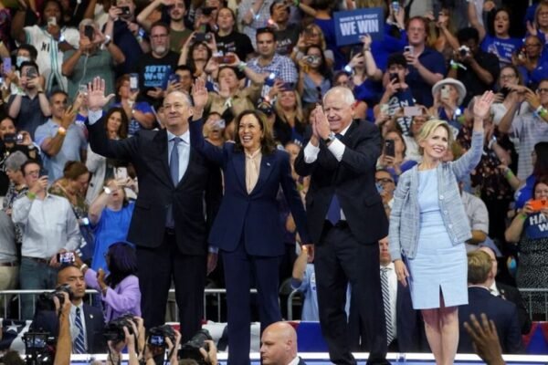 Harris and VP Pick Walz Address First Campaign Rally in Pennsylvania