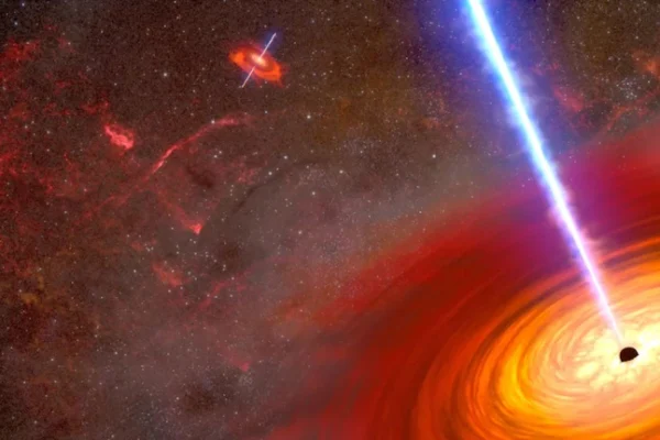 Bright Lights Detected by NASA Telescopes Lead to a Dancing Pair of Supermassive Black Holes