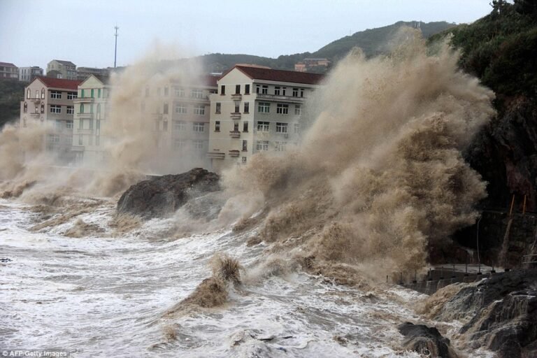 Typhoon Causes Mass Evacuations in China as Decade’s Most Powerful Storm Hits Land