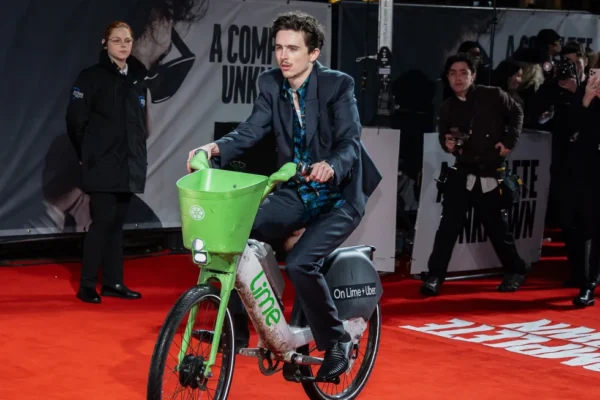 Timothée Chalamet’s Bike Ride to Premiere Ends with a $79 Fine