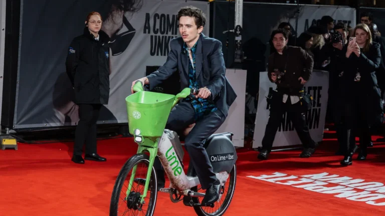Timothée Chalamet’s Bike Ride to Premiere Ends with a $79 Fine